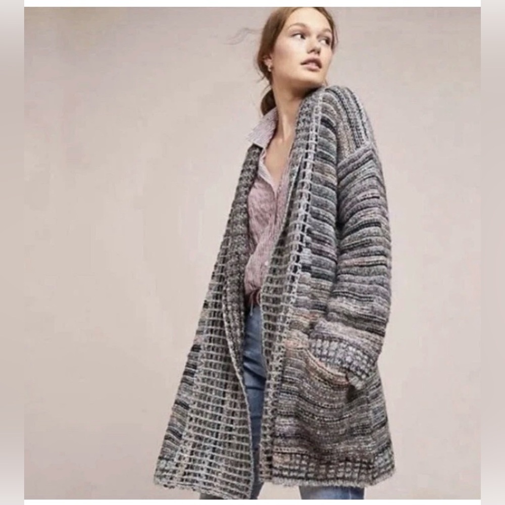 Anthropologie Akemi + Kin Wasilla knit open front cardigan sweater size XS